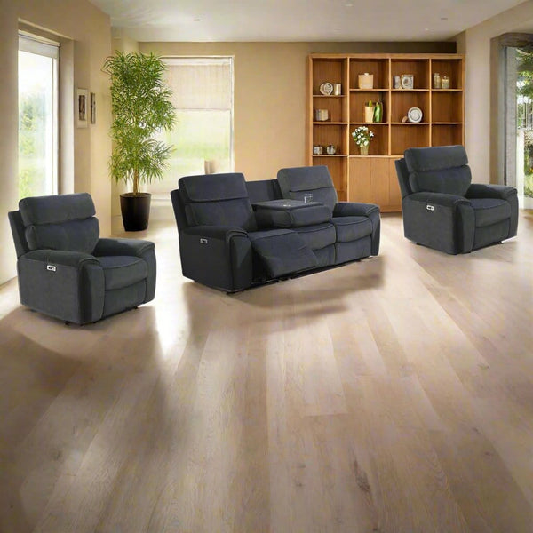 BroDeals Lounge Suite Ashleigh Electric Recliner Lounge Suite - 3+1+1
