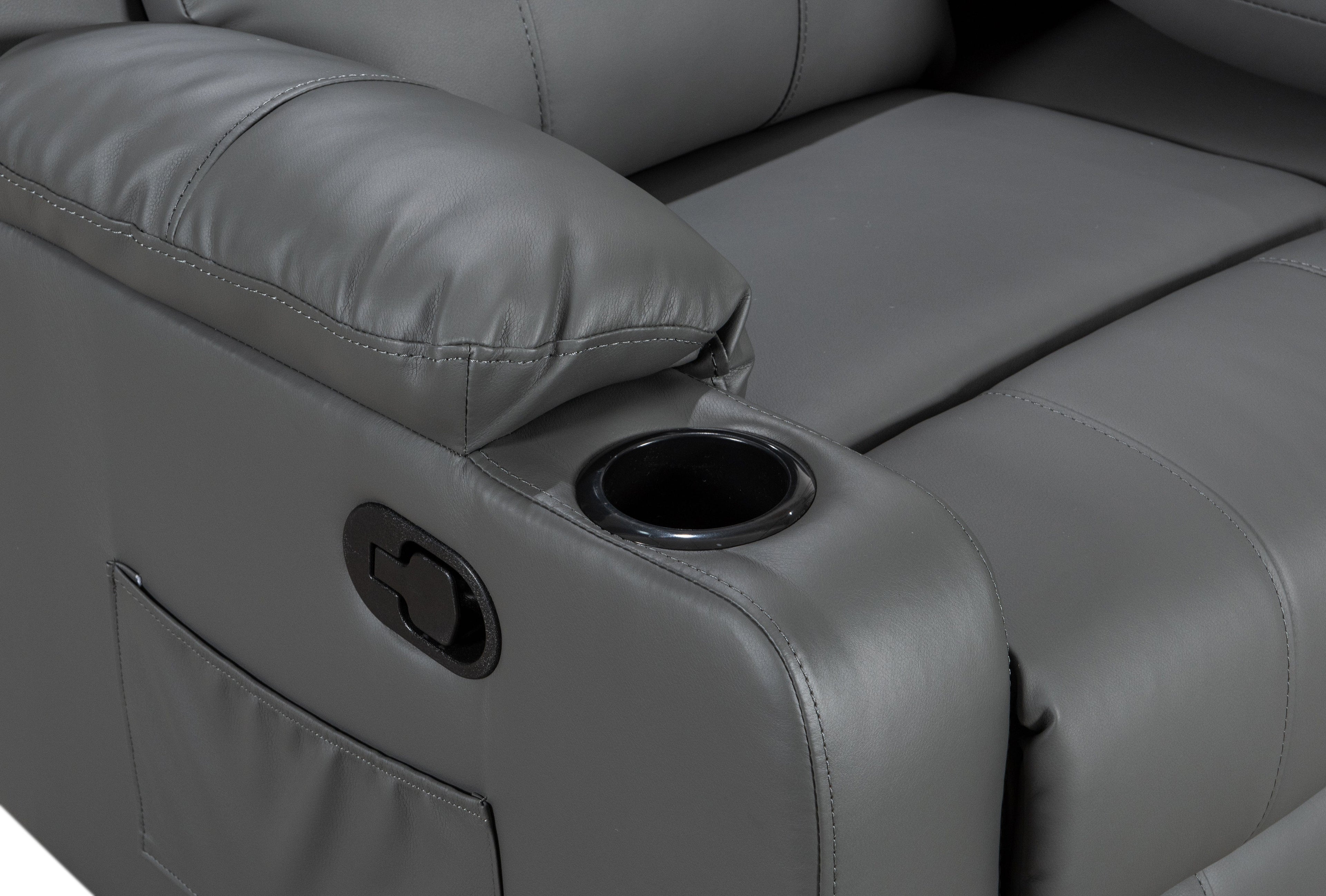 BroDeals Lounge Suite Madrid Manual Recliner Lounge Suite - 3+1+1