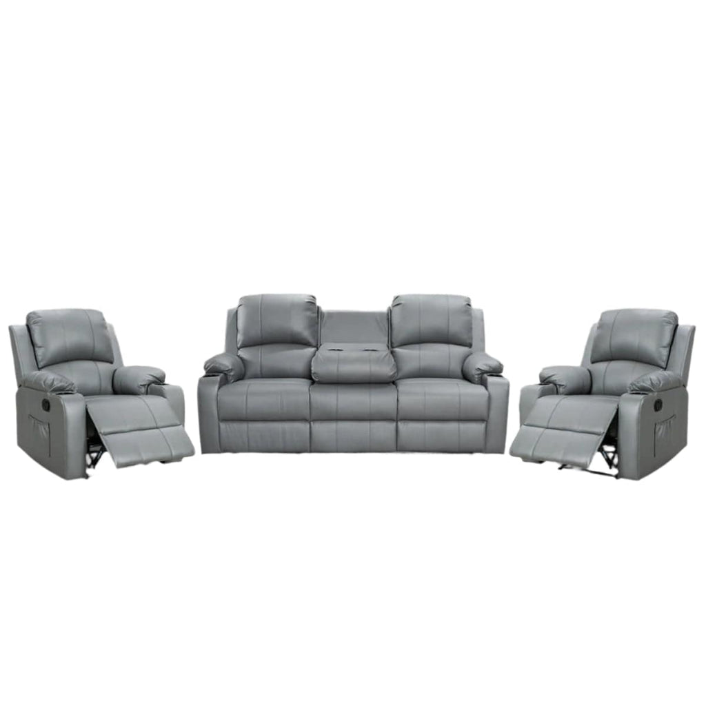 BroDeals Lounge Suite Madrid Manual Recliner Lounge Suite - 3+1+1