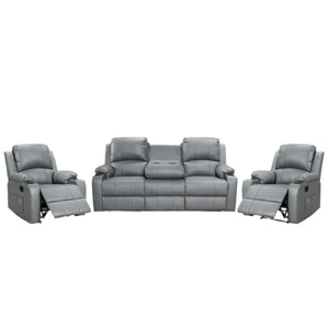 BroDeals Lounge Suite Madrid Manual Recliner Lounge Suite - 3+1+1