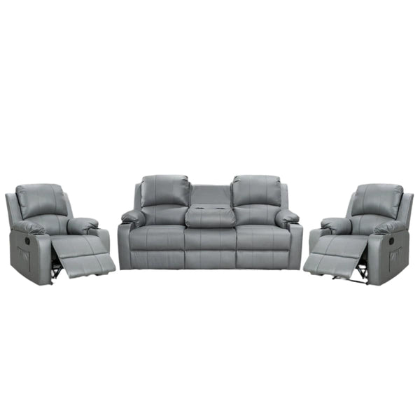 BroDeals Lounge Suite Madrid Manual Recliner Lounge Suite - 3+1+1