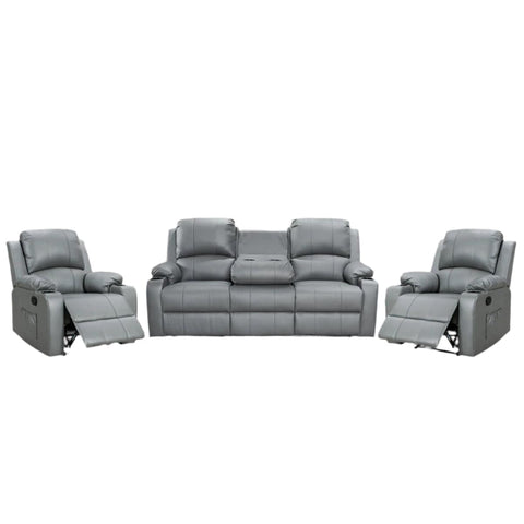 BroDeals Lounge Suite Madrid Manual Recliner Lounge Suite - 3+1+1