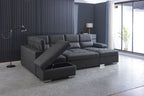 BroDeals Lounge Suite Milan Lounge Suite Sofabed with Storage & Ottoman