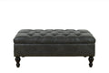 BroDeals Ottoman Ottoman with Storage - Charcoal