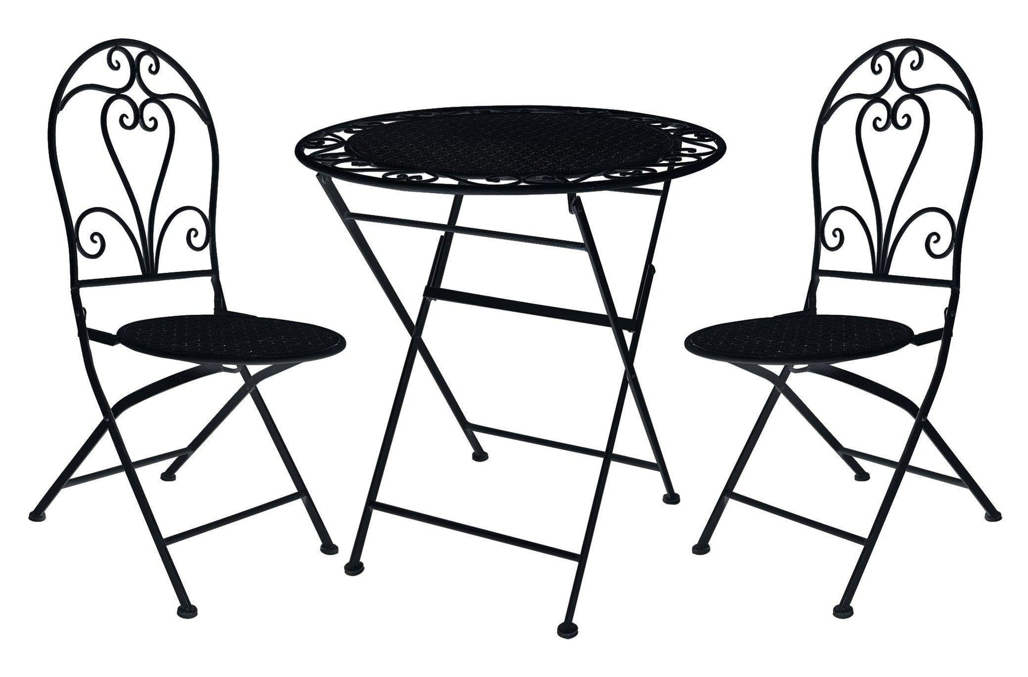 BroDeals Outdoor Outdoor Café Set - Antique Black