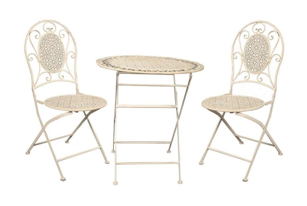 BroDeals Outdoor Outdoor Café Set - Antique White