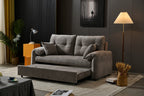 BroDeals Shelby 2 Seater Roll Out Sofa bed - Silver