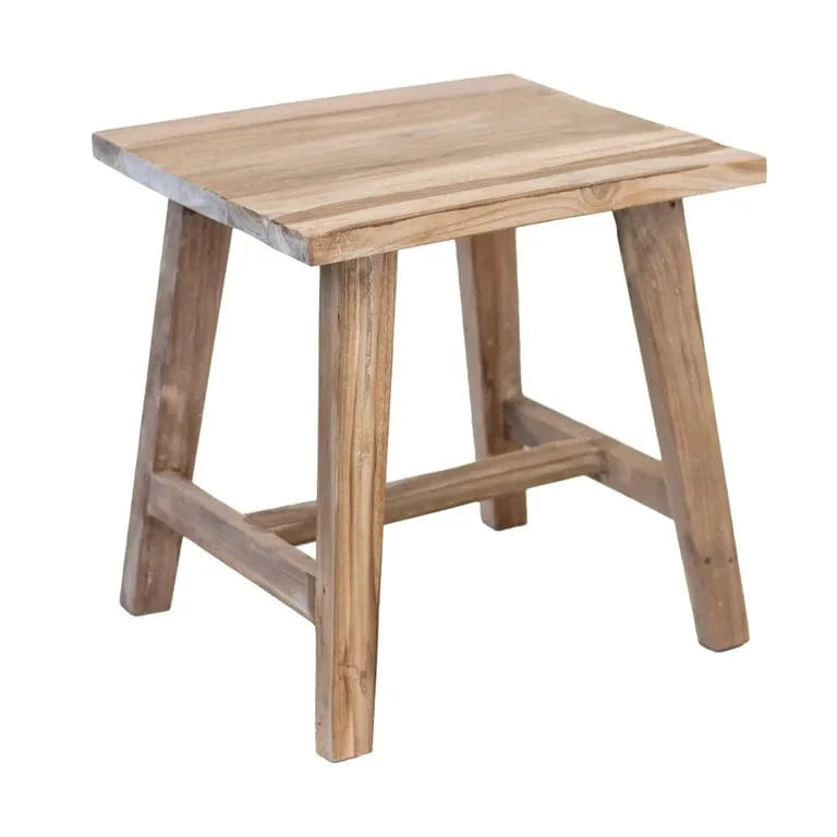 BroDeals Side Table Rustico Reclaimed Teak Side Table