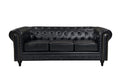BroDeals sofa Boston Chesterfield 3 Seater Sofa - Black