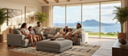 Citalia Corner Sofa with Ottoman