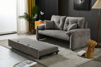 BroDeals Sofabed Rome 2 Seater Roll Out Sofa bed - Silver