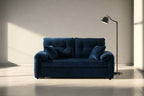 BroDeals Sofabed Rome 2 Seater Roll Out Sofabed - Dark Blue