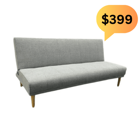 BroDeals Sofas Ashlee Grey Fabric Sofabed