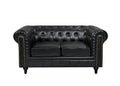 BroDeals Sofas Boston Chesterfield 2 Seater Sofa - Black