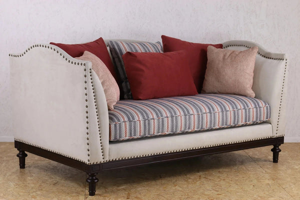 BroDeals Sofas Century 2 Seater Sofa - Beige Stripe