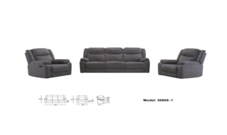 BroDeals Sofas Dakota Recliner Suite - 3RR + 1R + 1R