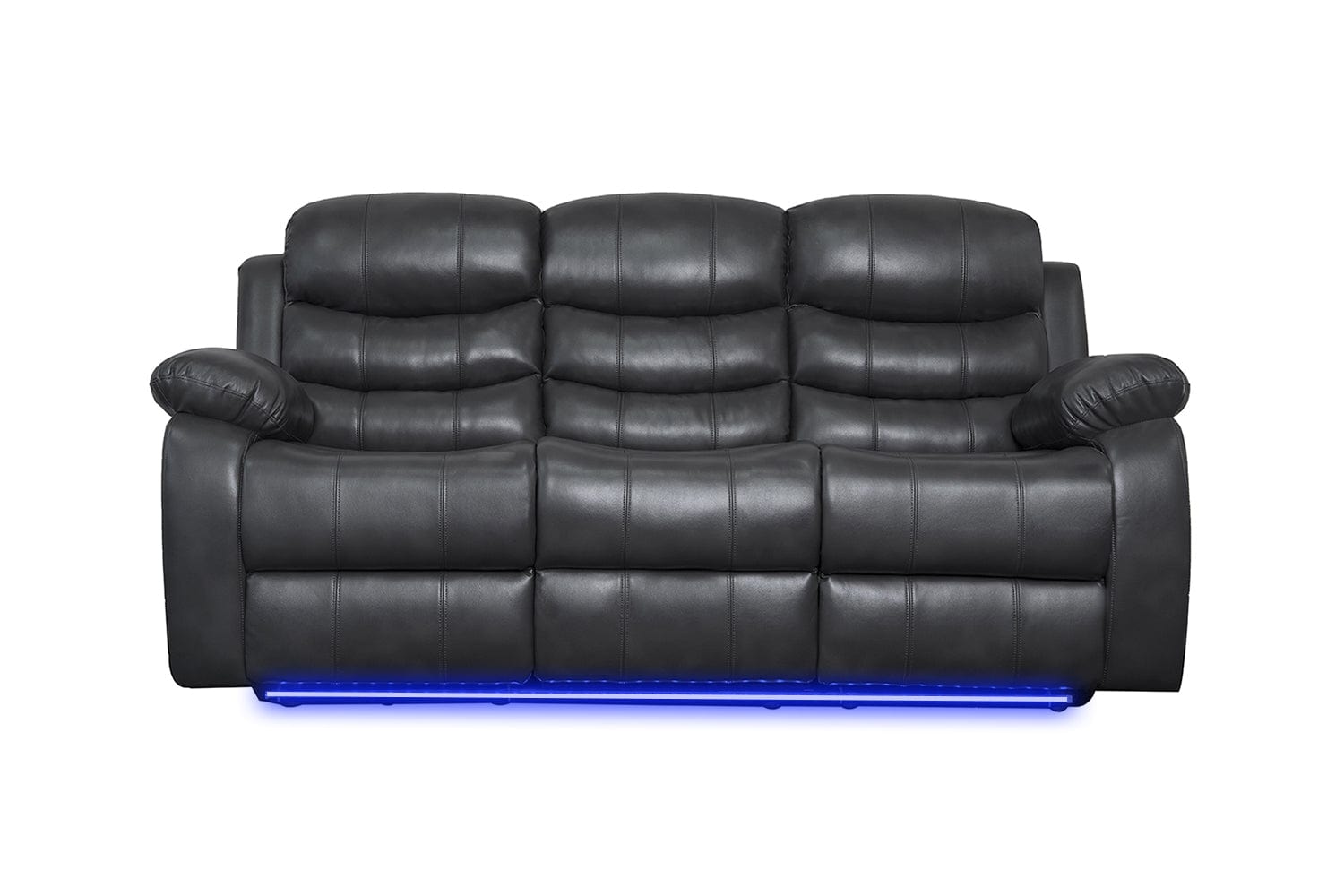 BroDeals Sofas Gavin Manual Recliner 3+2+1 Seater Sofa with Console