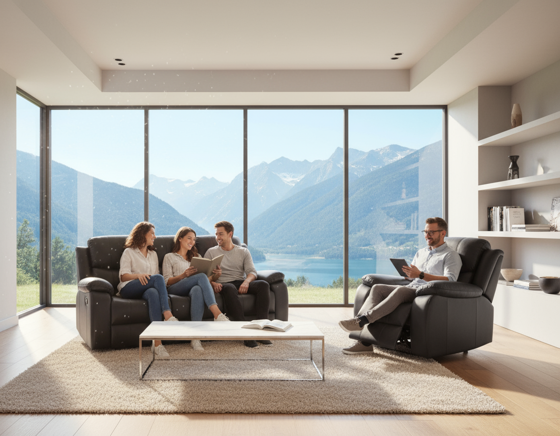 Katie Manual Recliner Lounge Suite