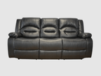 BroDeals Sofas Lara 3RR + R Recliner Black