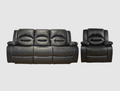 BroDeals Sofas Lara 3RR + R Recliner Black