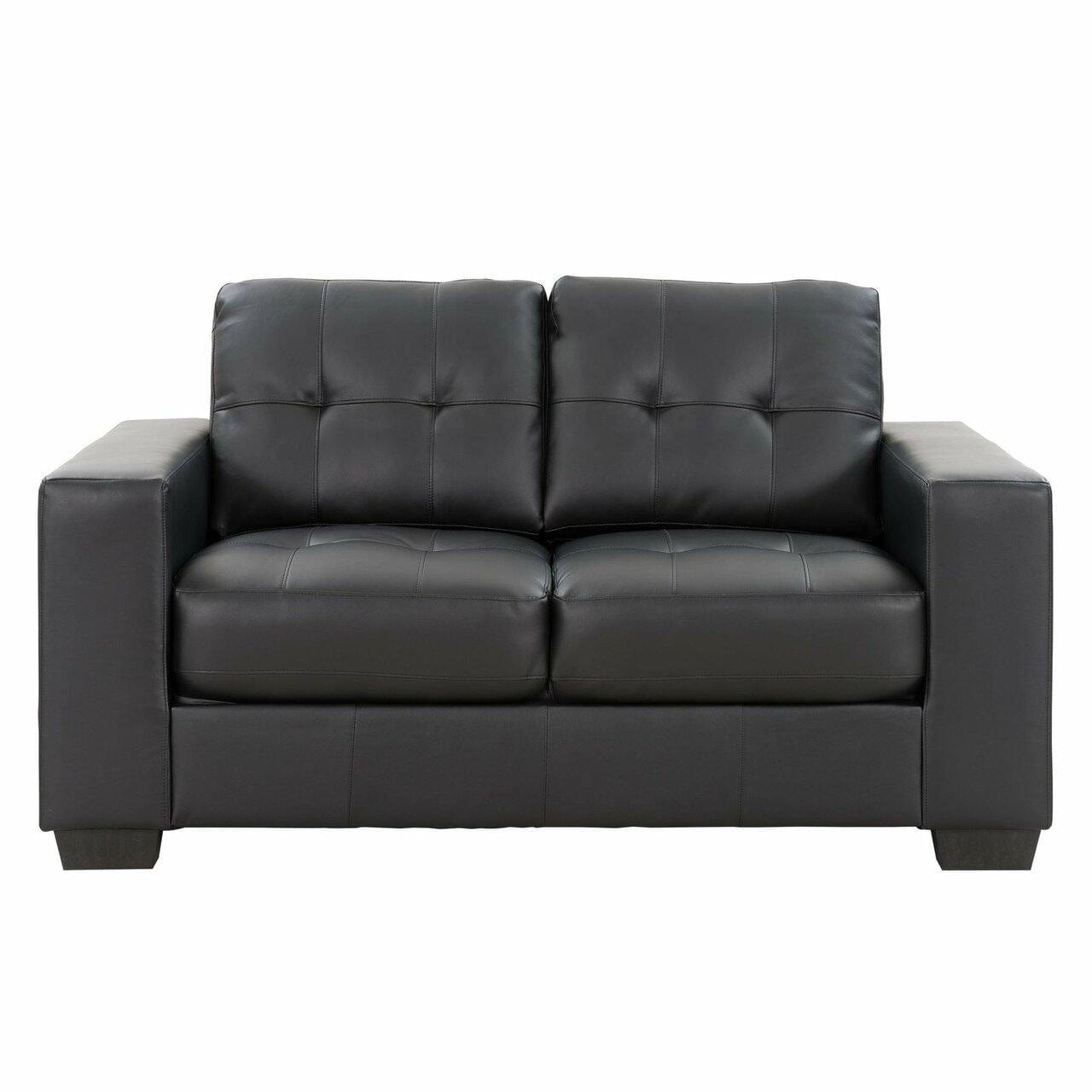 BroDeals Sofas Metro 2 Seat Sofa - Black