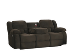 BroDeals Sofas Mila Brown Fabric 3RR Recliner