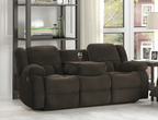 BroDeals Sofas Mila Brown Fabric 3RR Recliner