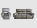 BroDeals Sofas Moy 3RR + R Recliner Suite Grey