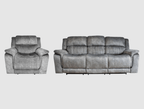 BroDeals Sofas Washington Fabric 3RR + R Recliner Suite