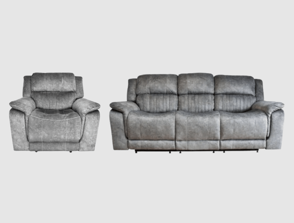 BroDeals Sofas Washington Fabric 3RR + R Recliner Suite