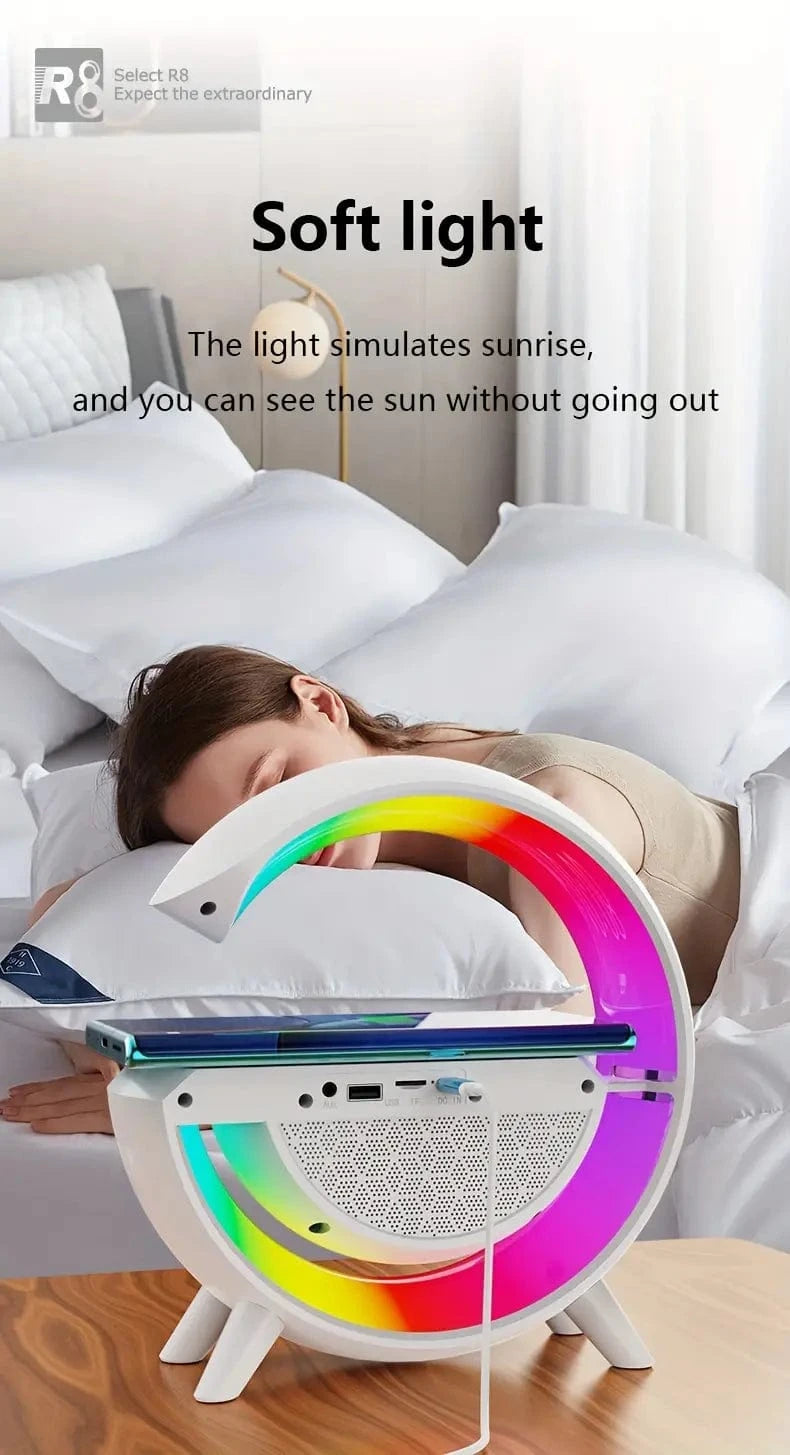 BroDeals speakers Wireless Speaker | Wireless Charging | 6 Light Modes