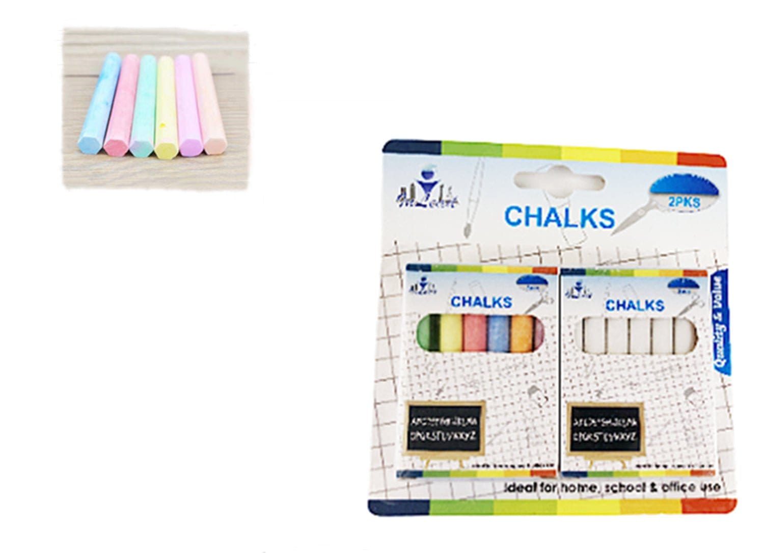 BroDeals Statinoery Chalks 2Pks