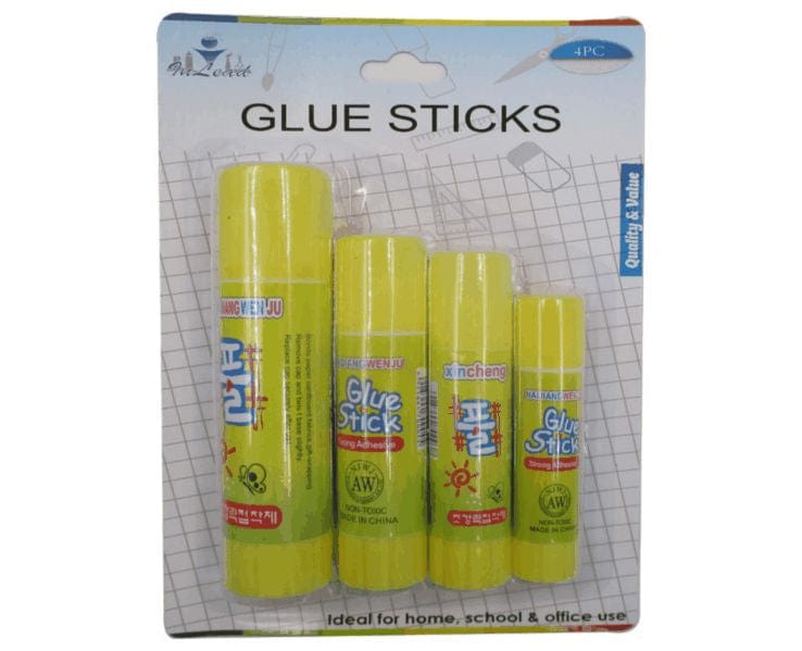 BroDeals Statinoery Glue Sticks - 4Pc