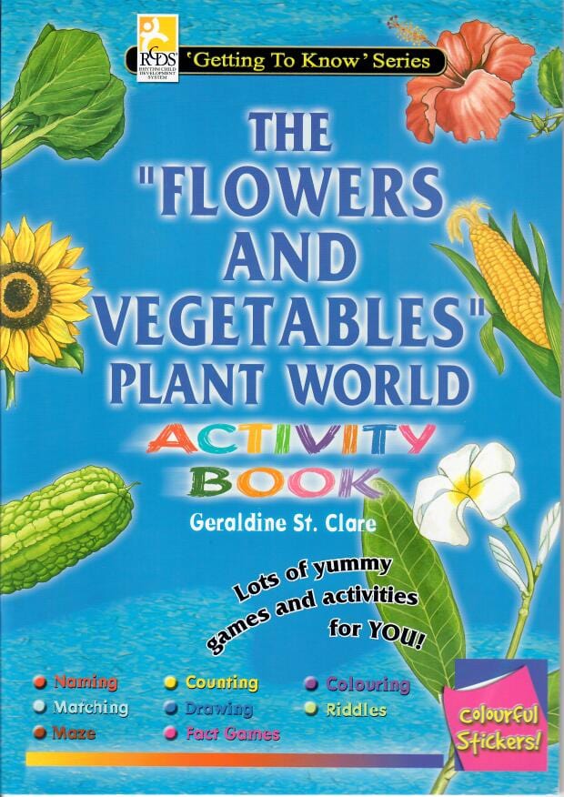 BroDeals Statinoery The Flowers and Vegetables Activity Book - Set of 5