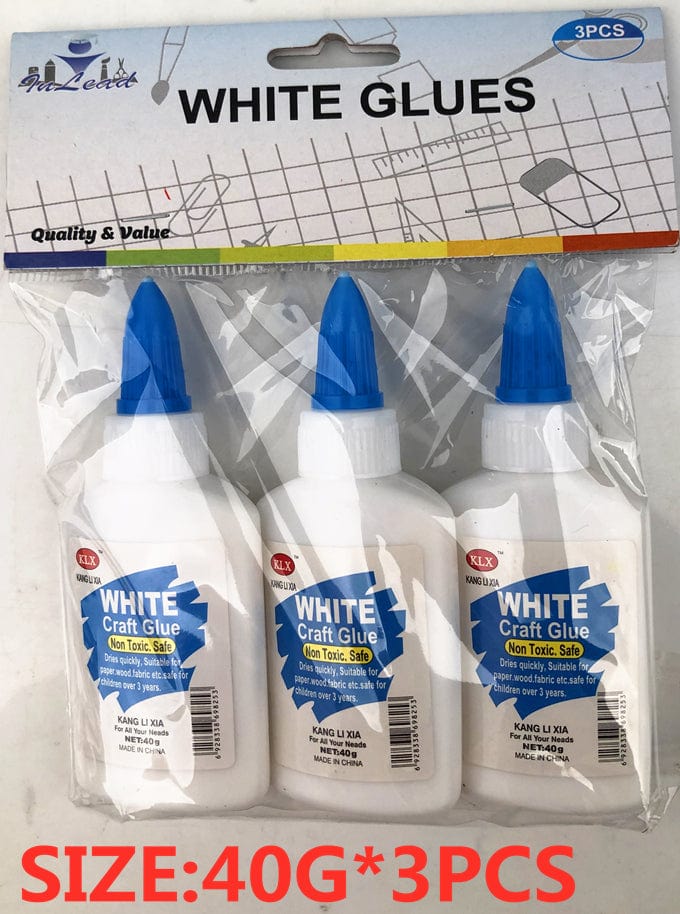 BroDeals Statinoery White Glues 3 Pcs