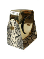 BroDeals Table Clock Table Clock With Snake Skin Design Base
