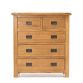 BroDeals Tallboy Oak 5 Drawer Tallboy
