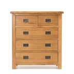 BroDeals Tallboy Oak 5 Drawer Tallboy