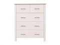 BroDeals Tallboy Tina Tallboy 5 Drawer White