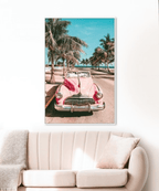 BroDeals Wall Art Framed Canvas Art - Classic Pink