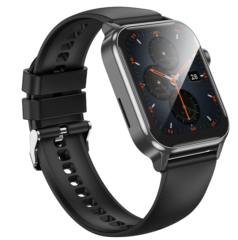 BroDeals Watches Black Smart Watch w/ Call Feature, 3-7 Days Battery Life