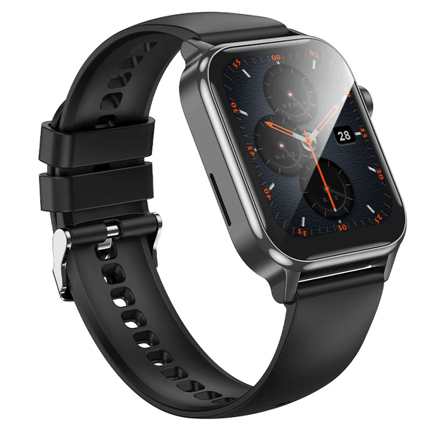 BroDeals Watches Black Smart Watch w/ Call Feature, 3-7 Days Battery Life