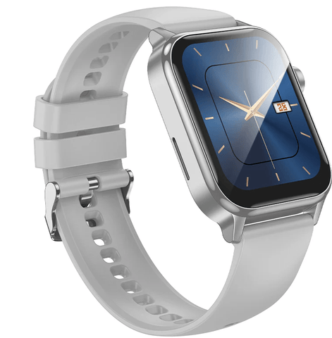 BroDeals Watches Silver Smart Watch w/ Call Feature, 3-7 Days Battery Life
