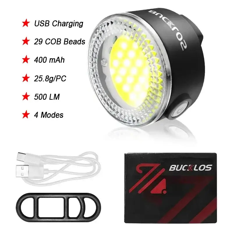 Rechargeable bike lights, front and rear, view 19