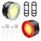 Rechargeable bike lights, front and rear, view 20