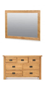 Oak Dressing Table with Mirror