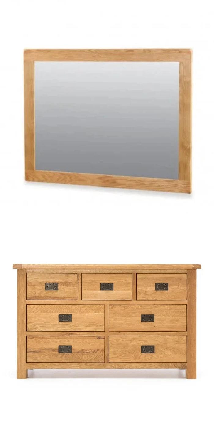 Oak Dressing Table with Mirror
