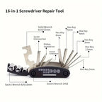 Emergency Bicycle Tyre Repair Kit with Glue-less Patches