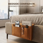Felt Bedside Hanging Storage Pocket for Remotes, Phones & Books