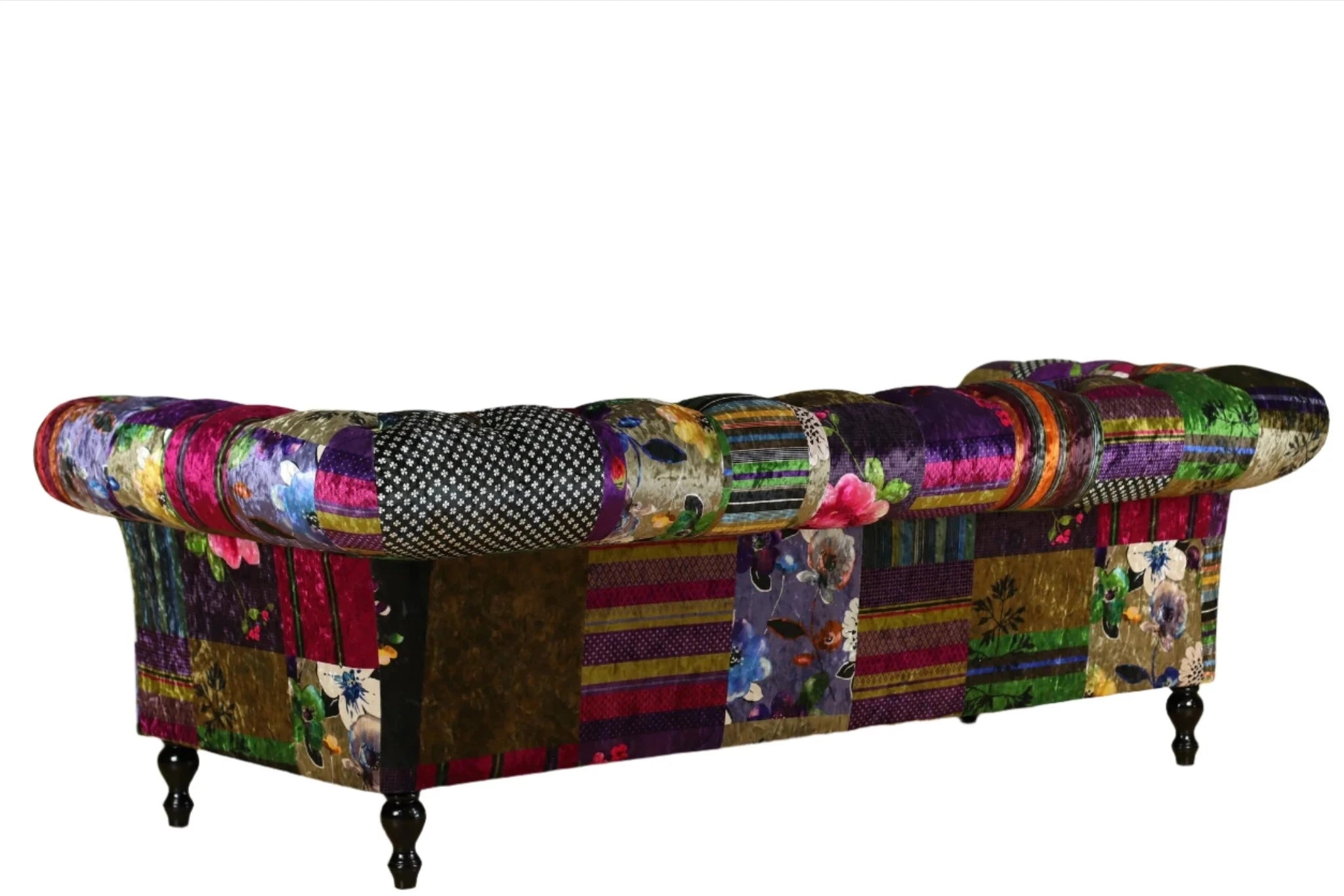 Chesterfield Patchwork 3 Seater Sofa